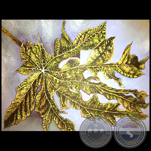 Hoja de mamón - Pintura al óleo - Obra de Vicente González Delgado